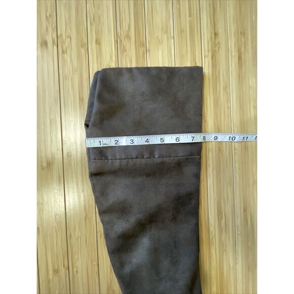Report Fisher Women’s Boots Size 7.5 Riding Boot Over the Knee Brown Half Zip - Picture 13 of 16
